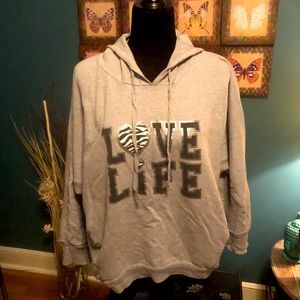 love hoodie with pockets